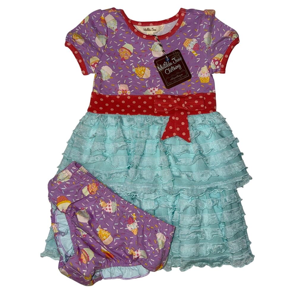 Matilda Jane NWT 18-24m set | “Extra Sprinkles dress” w/ bum cover